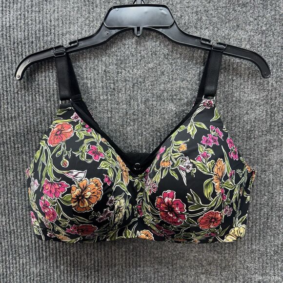 torrid Other - Torrid Bra Size 40DDD Dream Wire Free Lightly Lined Black Floral Garden Wireless